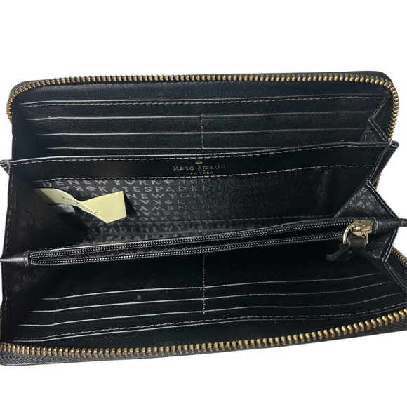 Kate Spade New York Neda Wellesley Black Zip-around Wallet - Picture 5 of 6